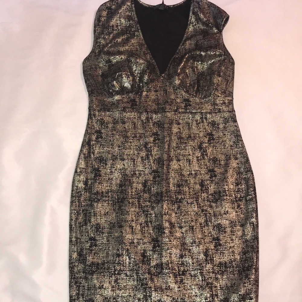 F21 Metallic MIDI Dress Sz.1X